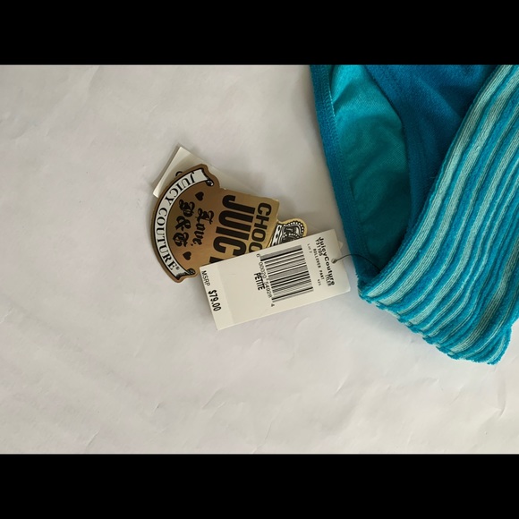 Juicy Couture Blue Terry Cloth Bottom Petite - Picture 3 of 4